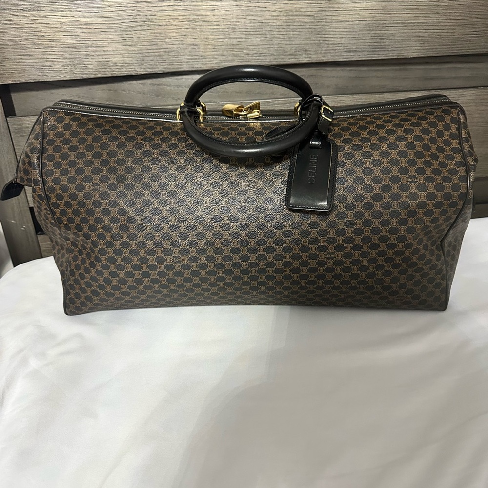 Vintage Celine Macadam Travel Bag Authenticated